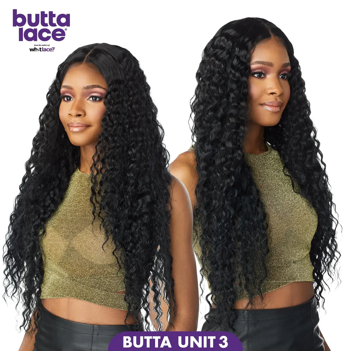 Sensationnel Butta LaceWig-Unit 3, Jet Black 1 | 5 Inch Deep Lace Frontal, Synthetic, Pre-Plucked, Natural Look - view 3