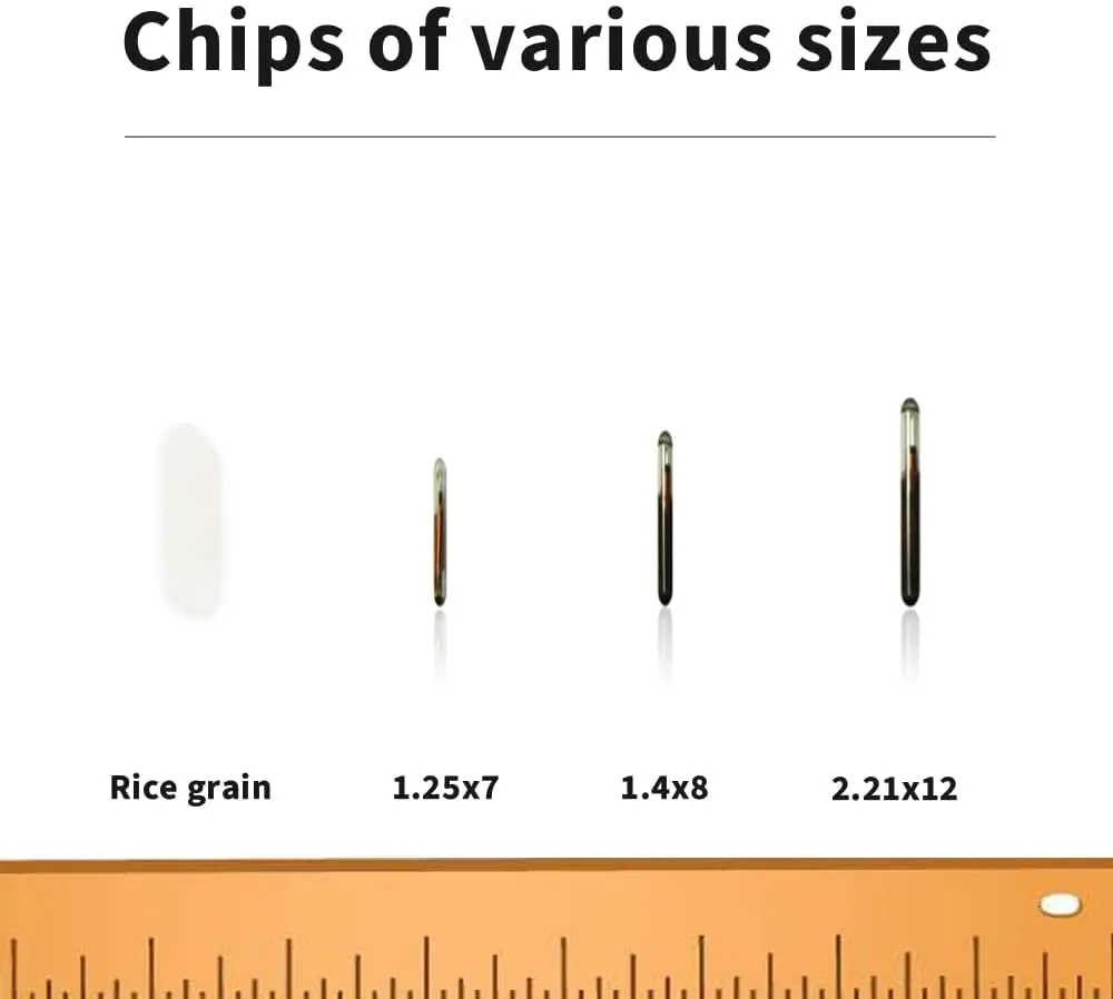 Yanzeo Pet Microchip 134.2khz FDX-B/ISO11784/ISO11785 Animal Implant Chip 2.12x12mm | Lifetime Registration - view 5