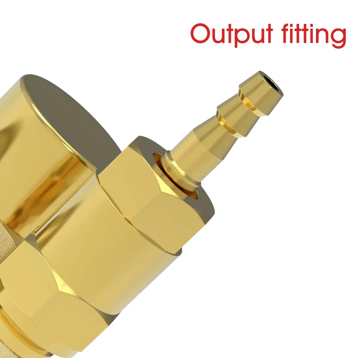 YESWELDER Welding Gas Flowmeter Regulator with CGA-580 Inlet & 0-4000 PSI Gauge | Integrated Brass Construction - view 7