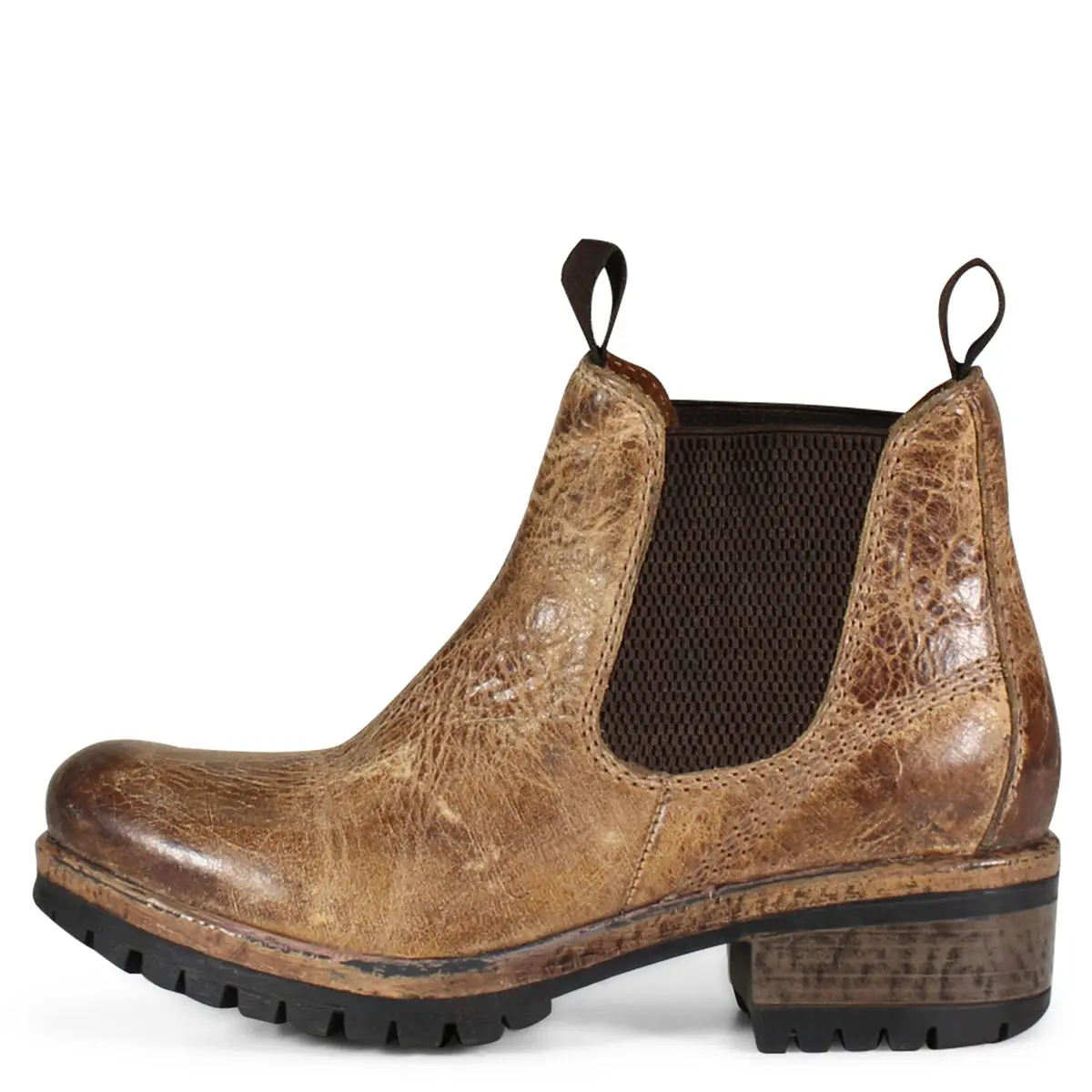 Diba True Say So Round Toe Zippered Casual Boots Ankle Low Heel 1-2" - Brown - Size 7 M - main product image