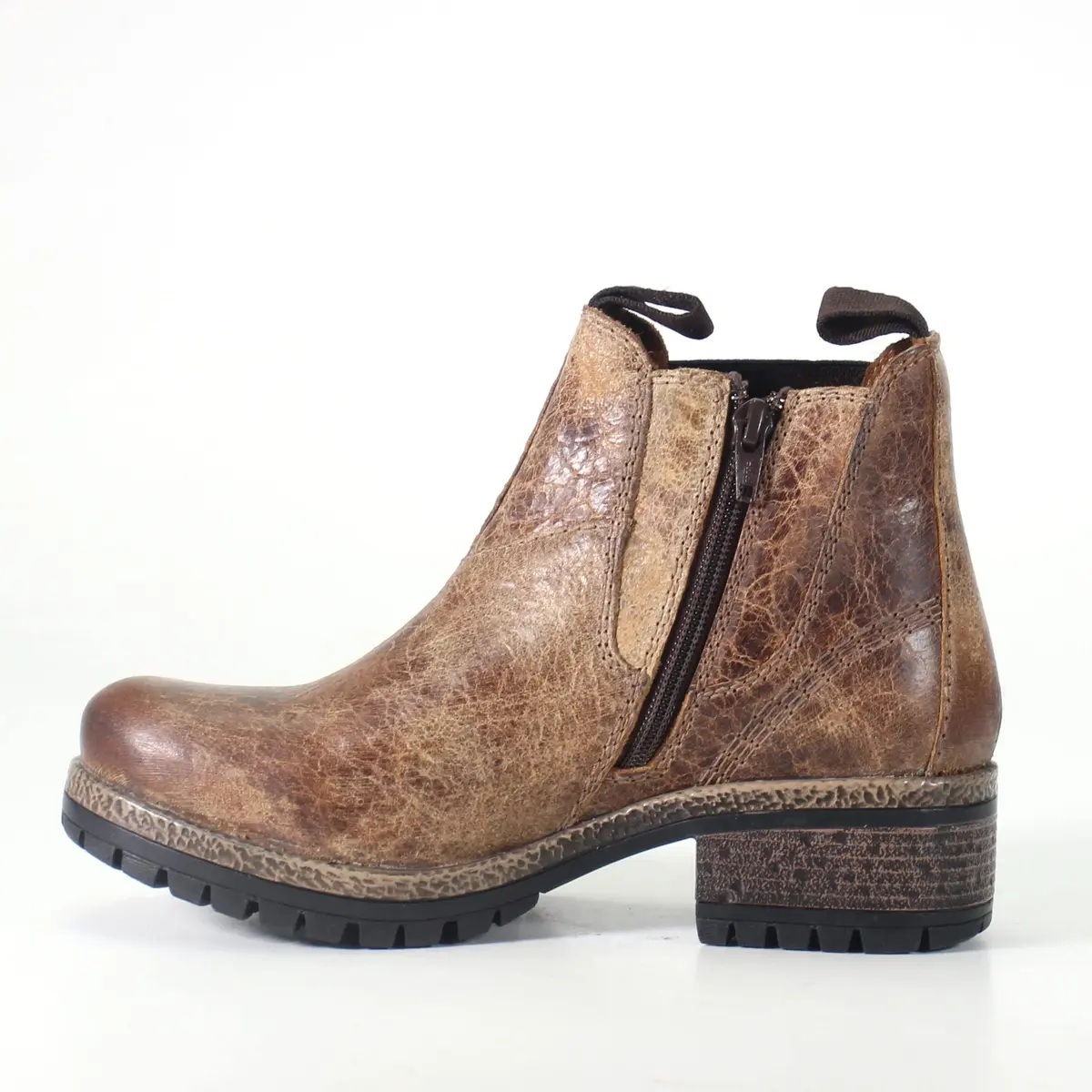 Diba True Say So Women's Chelsea Bootie 10 US | Vintage Leather, Pull-Tab, Charcoal - view 6
