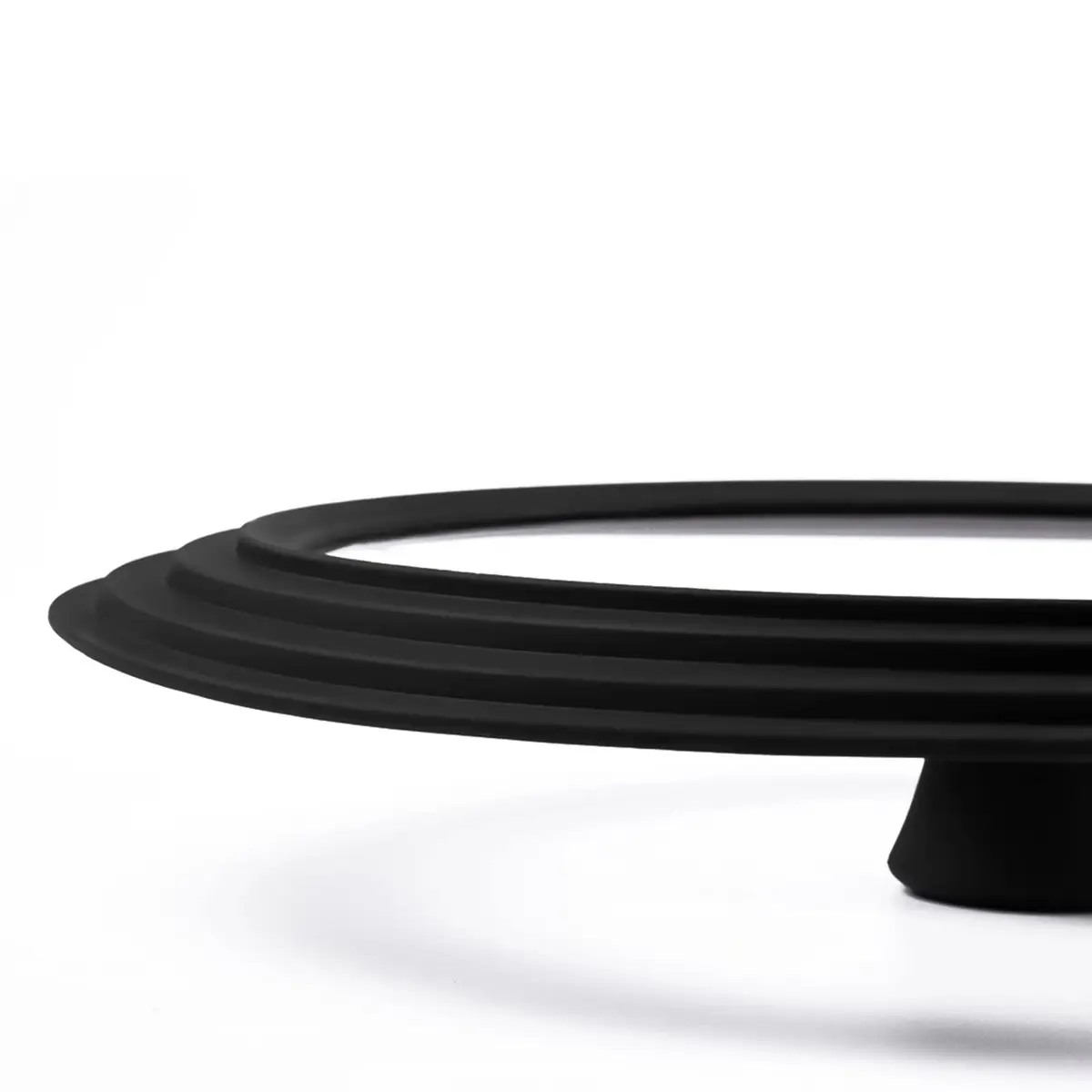 Eooch Universal Lid for Pots, Pans & Skillets 8-9.5 inch | Heat-Resistant Tempered Glass with Silicone Rim - view 2