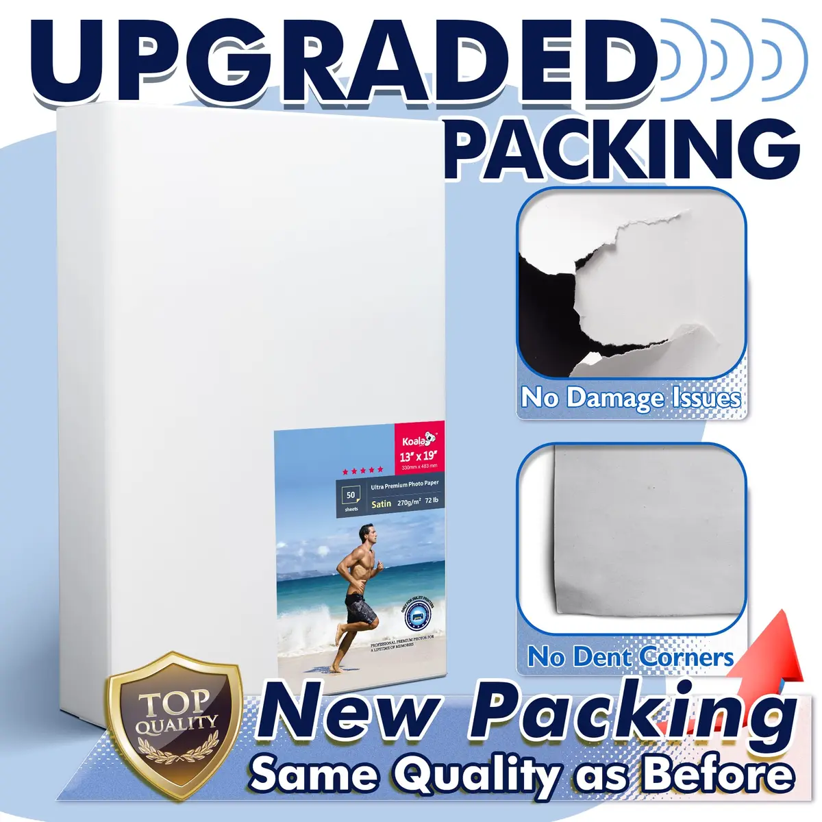 KOALA PAPER Resin Coated 13x19 Inch Satin Photo Paper 50 Sheets | High Definition Inkjet Printing - view 2