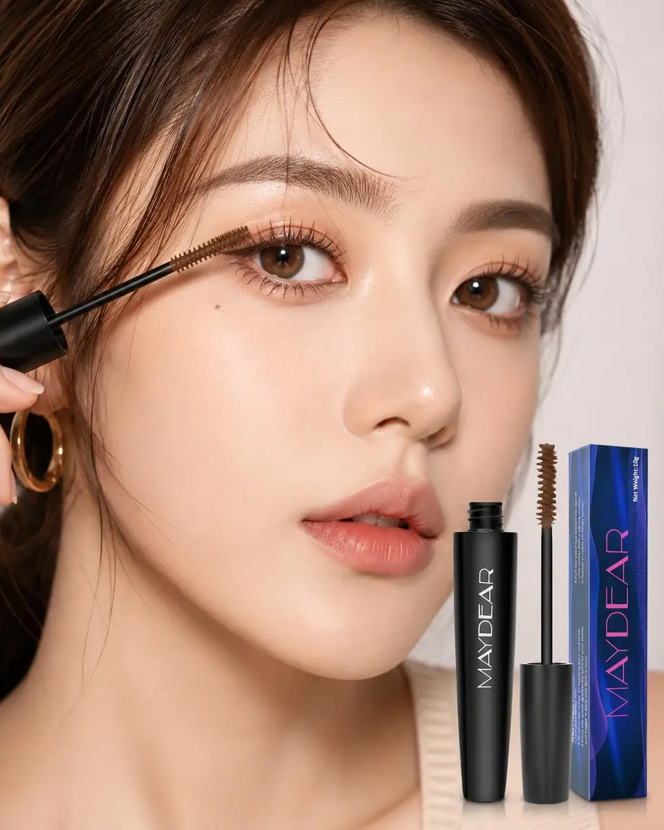 Maydear Brown Mascara for Eyelashes, Waterproof Long Lasting Smudgeproof Color Mascara 10ml (0.35 Fl Oz) | Volumizing & Lengthening - view 2