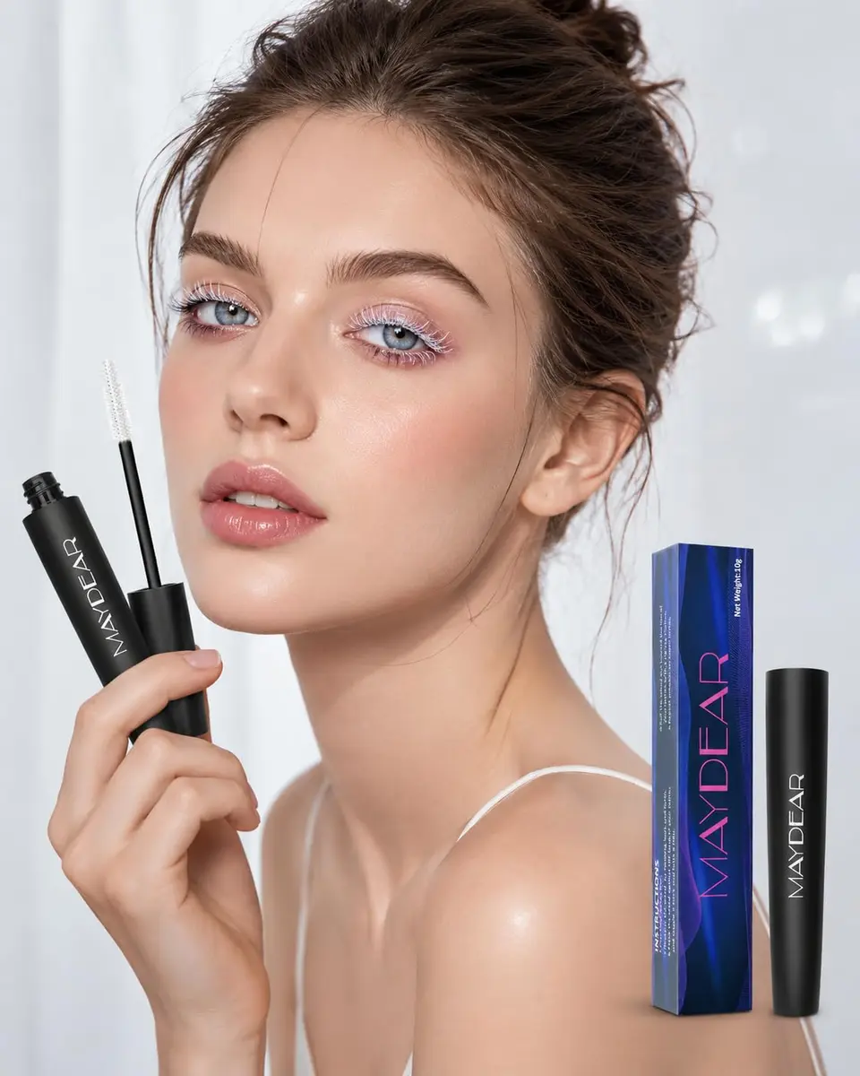Maydear White Mascara Volumizing Curling Lengthening 10ml (0.32 Fl Oz) | Intense Definition & Long-Lasting Smudge-Proof Wear - view 4