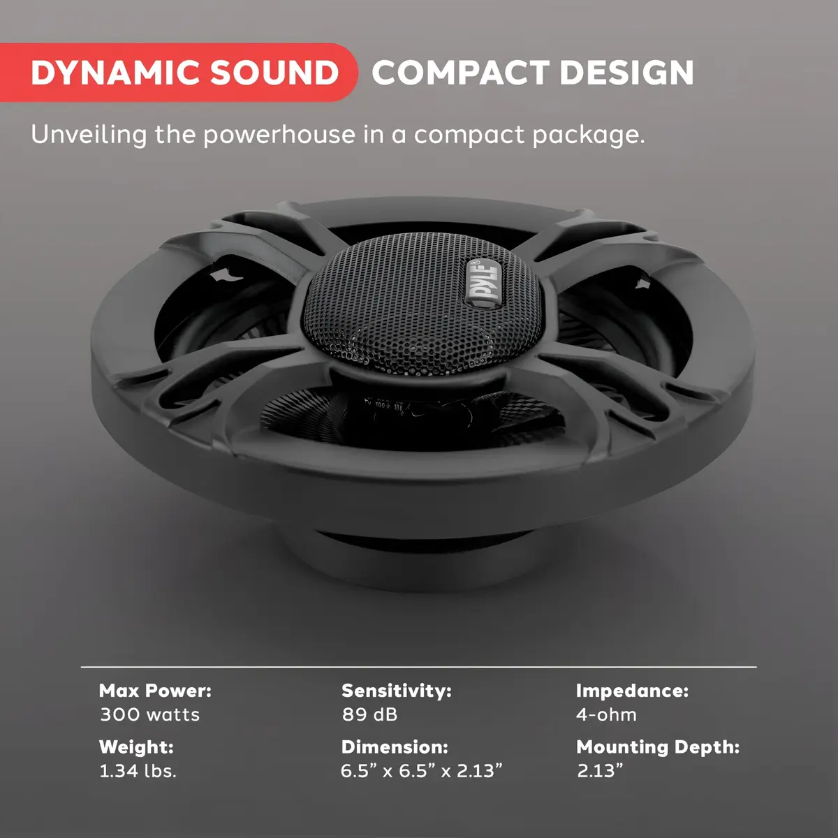 Pyle 3-Way Car Stereo Speakers 6.5” Pair | 300W Triaxial Loud Pro Audio with OEM Fit - view 7