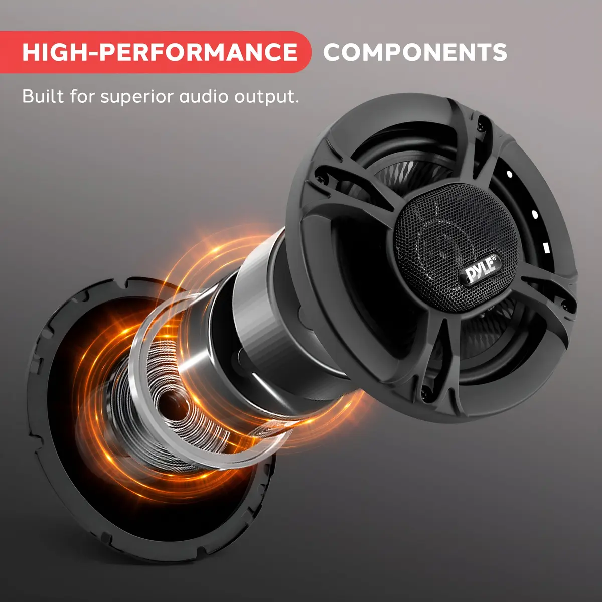 Pyle 3-Way Car Stereo Speakers 6.5” Pair | 300W Triaxial Loud Pro Audio with OEM Fit - view 4