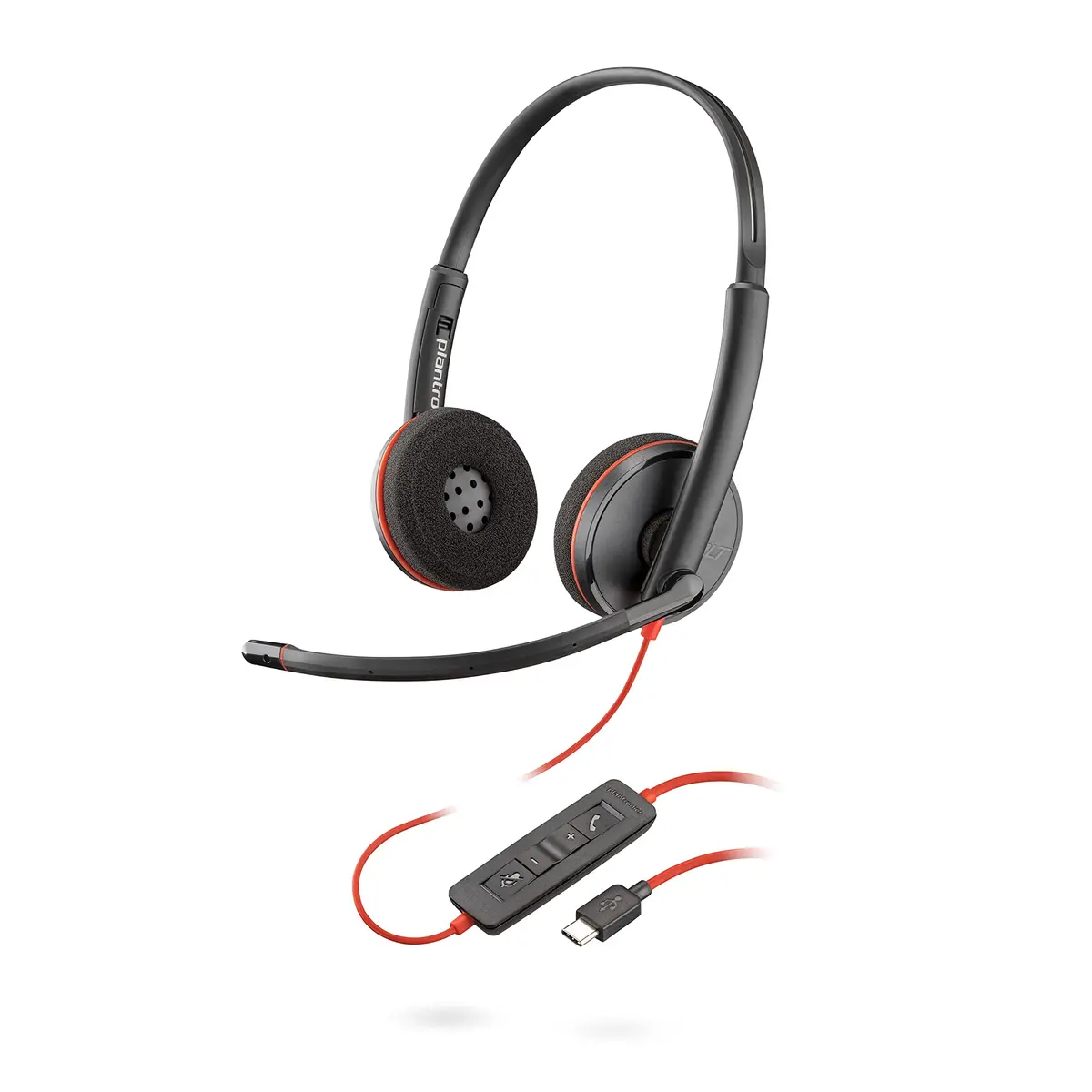 Plantronics Blackwire C3220 Stereo USB-C Headset | Noise Cancelling Mic & Over-Ear Comfort - main product image