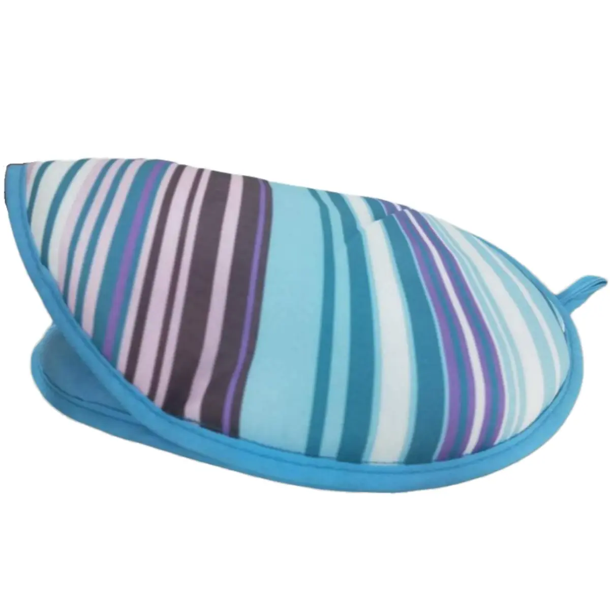 R&M Tortilla Warmer 10" | Keeps Tortillas Warm for 1 Hour in Microwave (10-Inch, Blue Stripes) - view 3