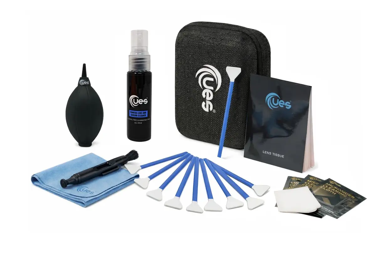 UES 21-in-1 Camera Cleaning Kit with Waterproof Case | Sensor & Lens Care - main product image