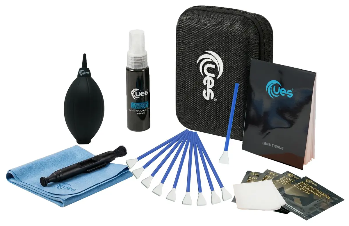 UES 21-in-1 APS-C Camera Cleaning Kit with Hard Travel Case | Professional Lens & Sensor Care - main product image