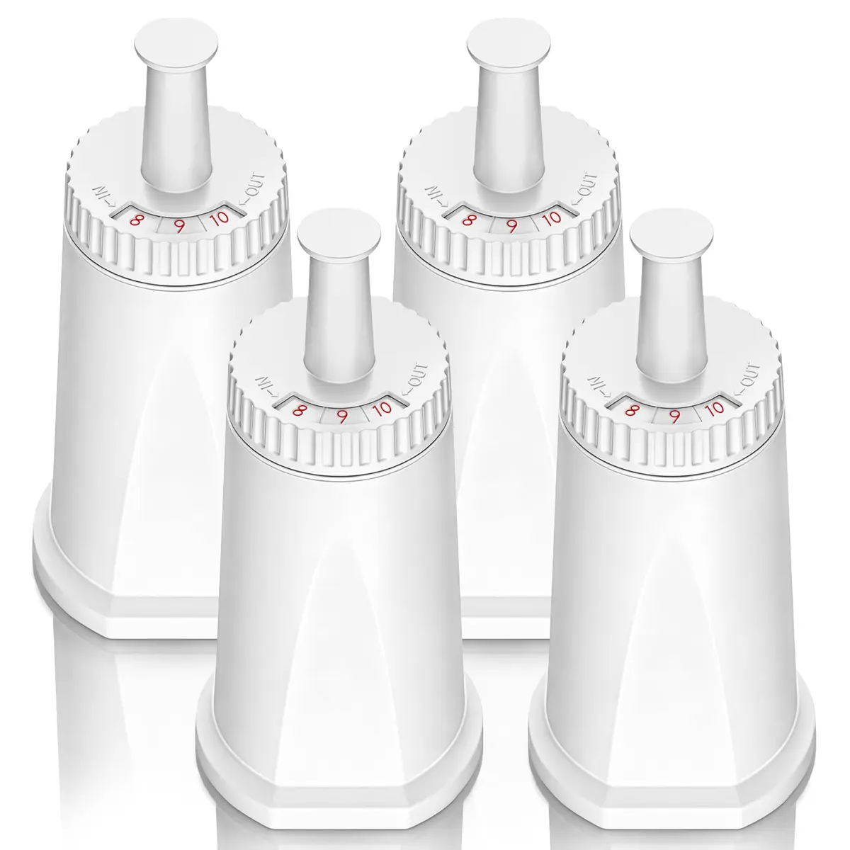 CoreReplace 4 Pack Water Filter for Breville Espresso Machines | Compatible with BES880, BES878, BES990, BES980 & BES920 - main product image
