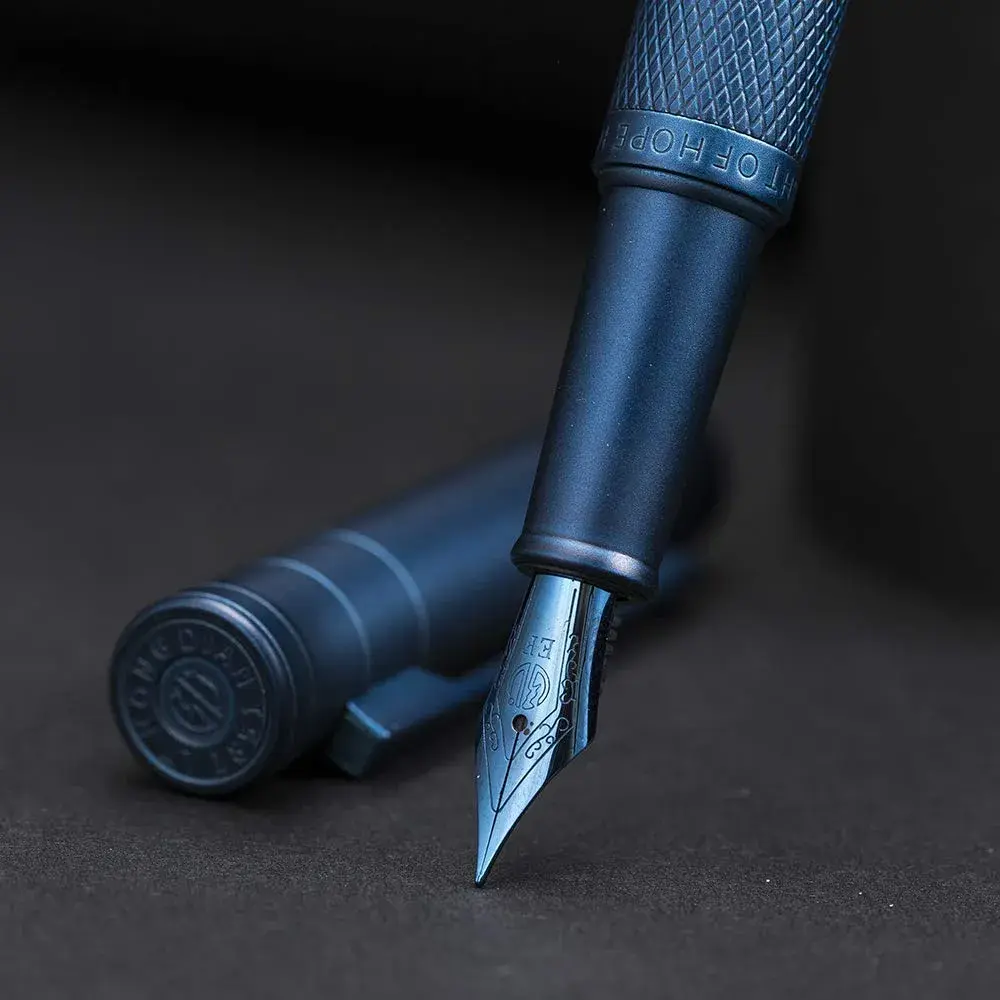 Asvine Dark Blue Forest Fountain Pen Extra Fine Nib 0.38mm (0.015 in) | Smooth Ink Flow for Writing - view 8