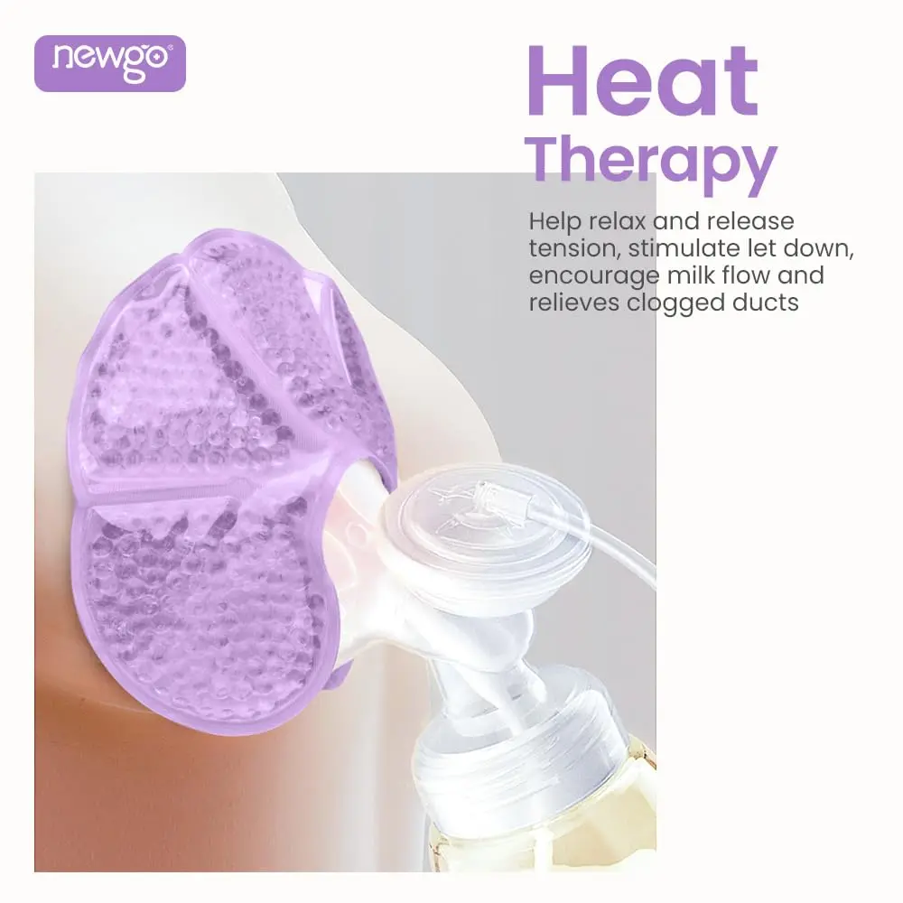 NEWGO Breast Ice Pack Hot/Cold Therapy 2 Pack | Flexible Gel Pad for Nursing & Post-Surgery Comfort - view 6