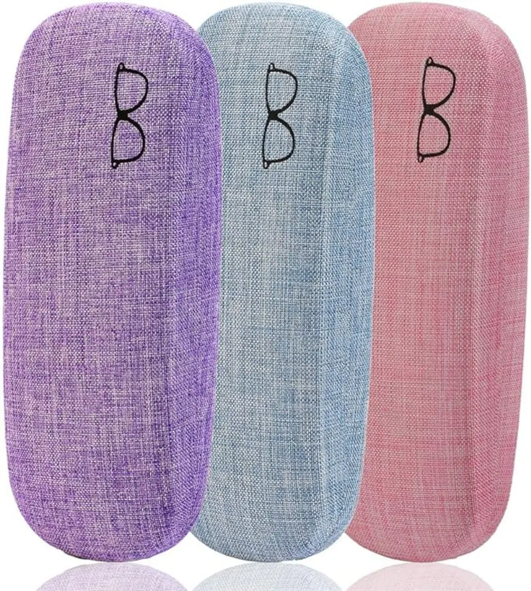 ZONLY Eyeglasses Case (6 Pack) Hard Shell Protective Case for Glasses, Unisex, Multi-Color, 16.5x6.5x4cm - view 2