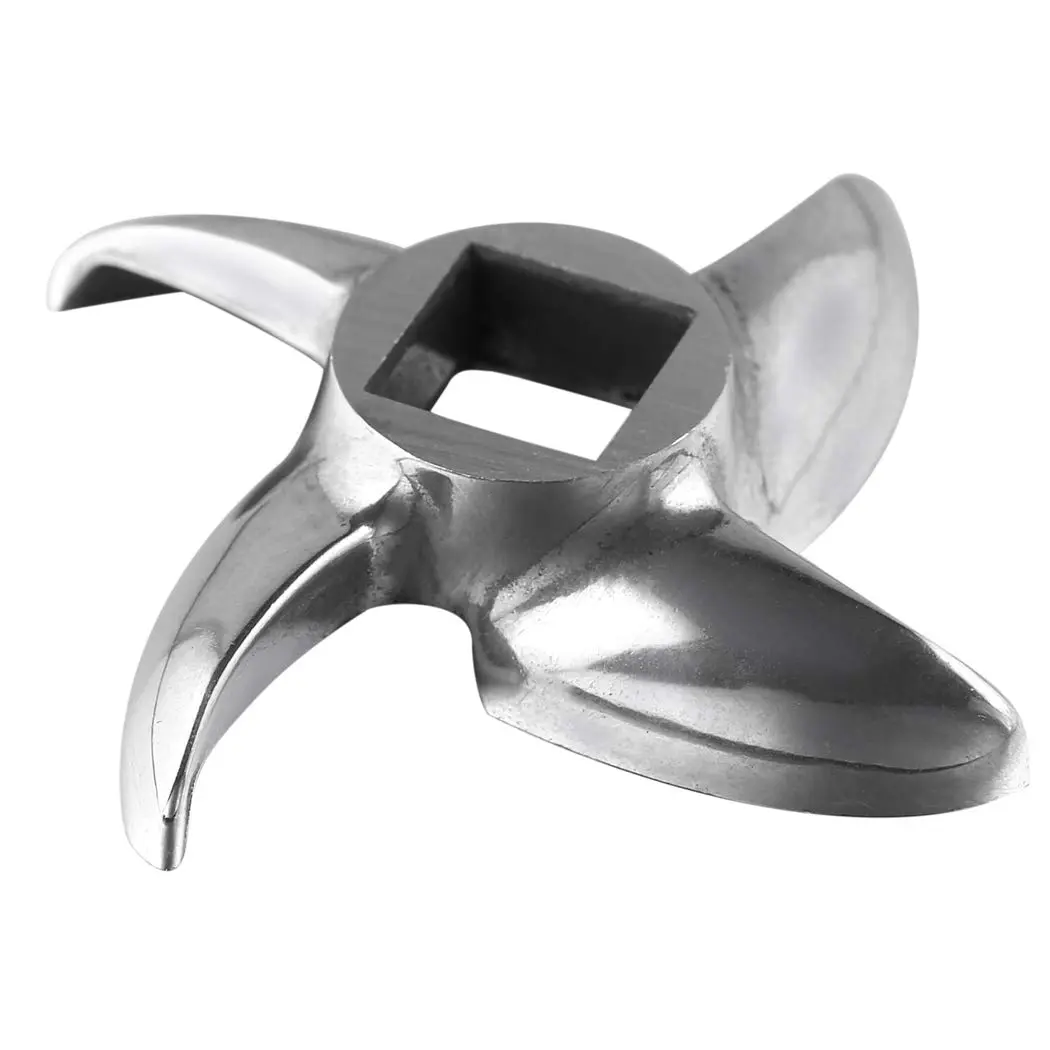 FanWayer #12 Meat Grinder Blade Replacement Knife Cutter (2-Pack, Silver) | Stainless Steel, 12.5mm Square Hole - view 5