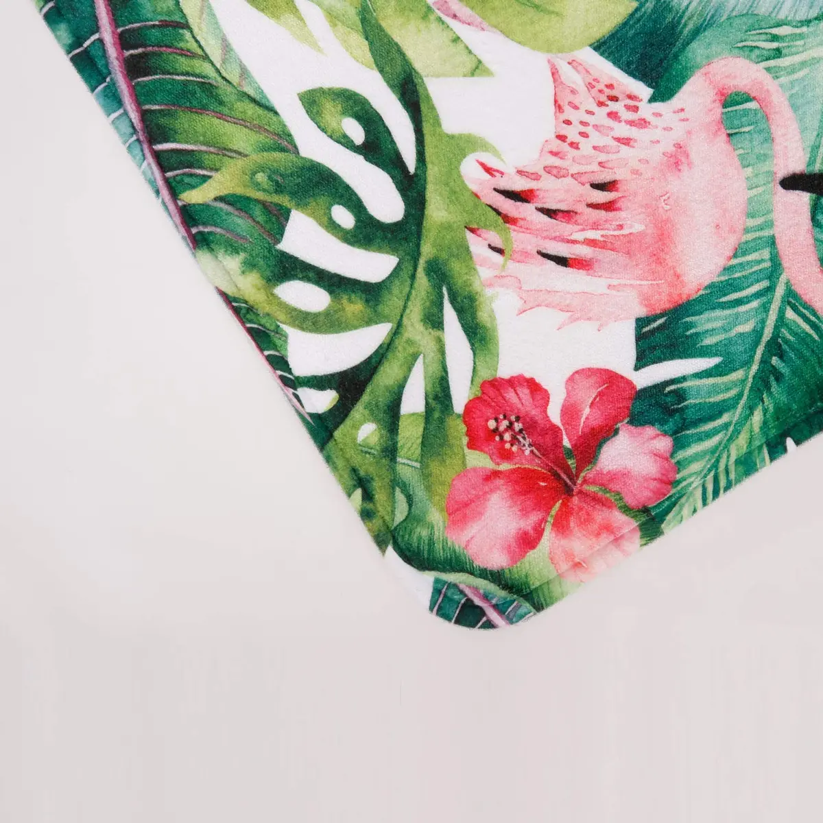 LIVILAN Tropical Leaf Bathroom Rug 40cm x 60cm | Soft Memory Foam, Quick Dry, Non-Slip PVC Backing - view 3