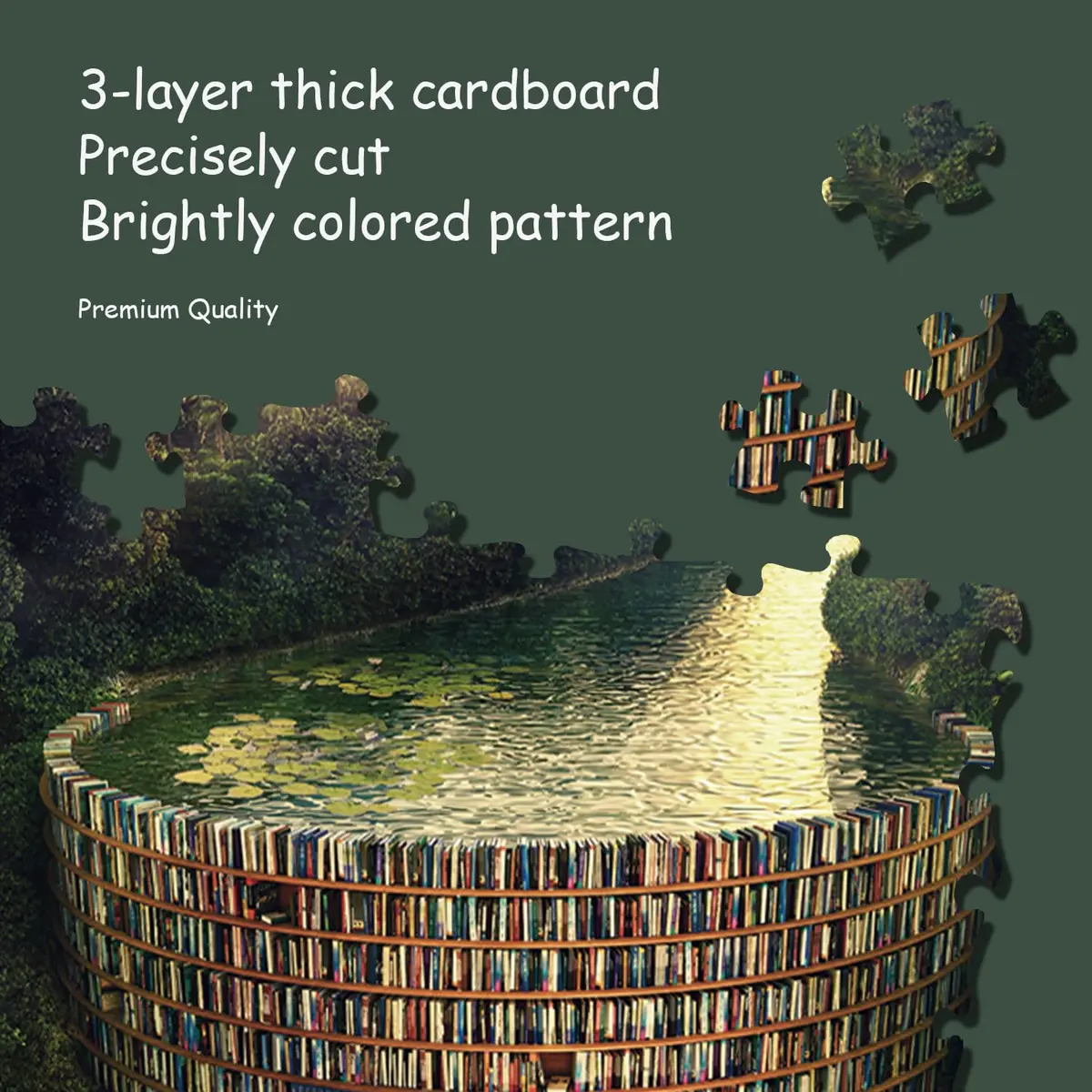 RECHIATO Jigsaw Puzzles for Adults 1000 Pieces | Challenging & Fun Family Game - view 2