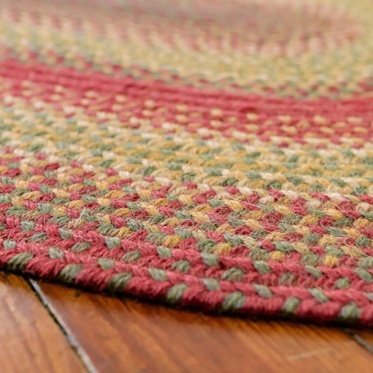 Homespice Cider Barn Braided Jute Runner Rug 55cm x 183cm (22" x 72") | Vibrant Fade-Resistant Color - view 9