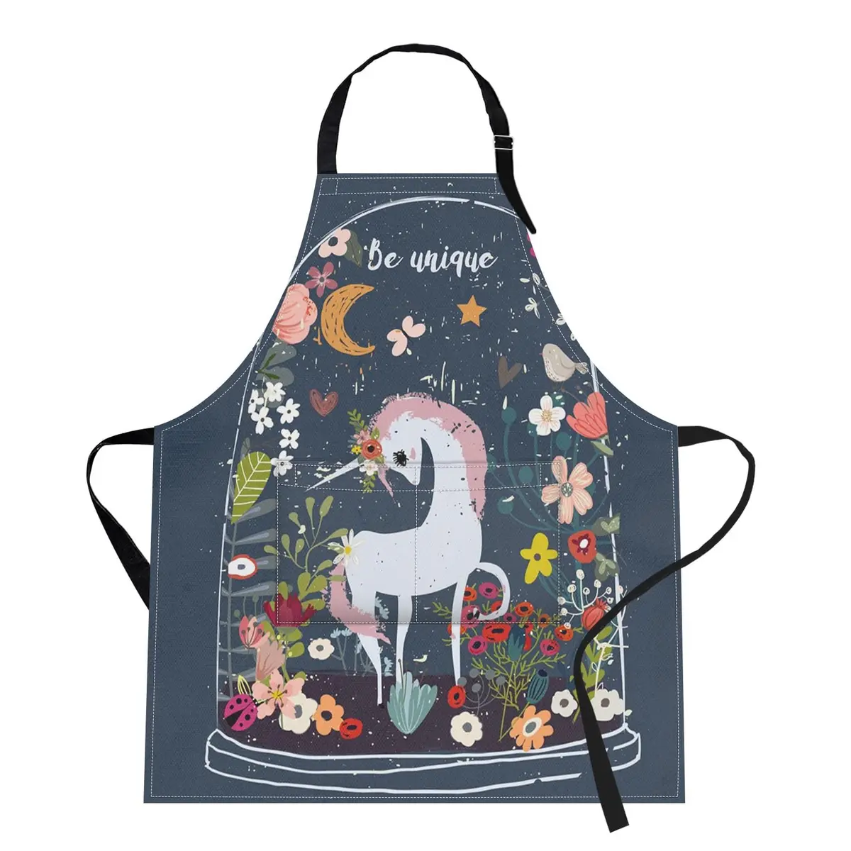 Britimes Apron with Pockets, 32x28 inch | Waterproof Polyester, Adjustable Neck & Waist - main product image