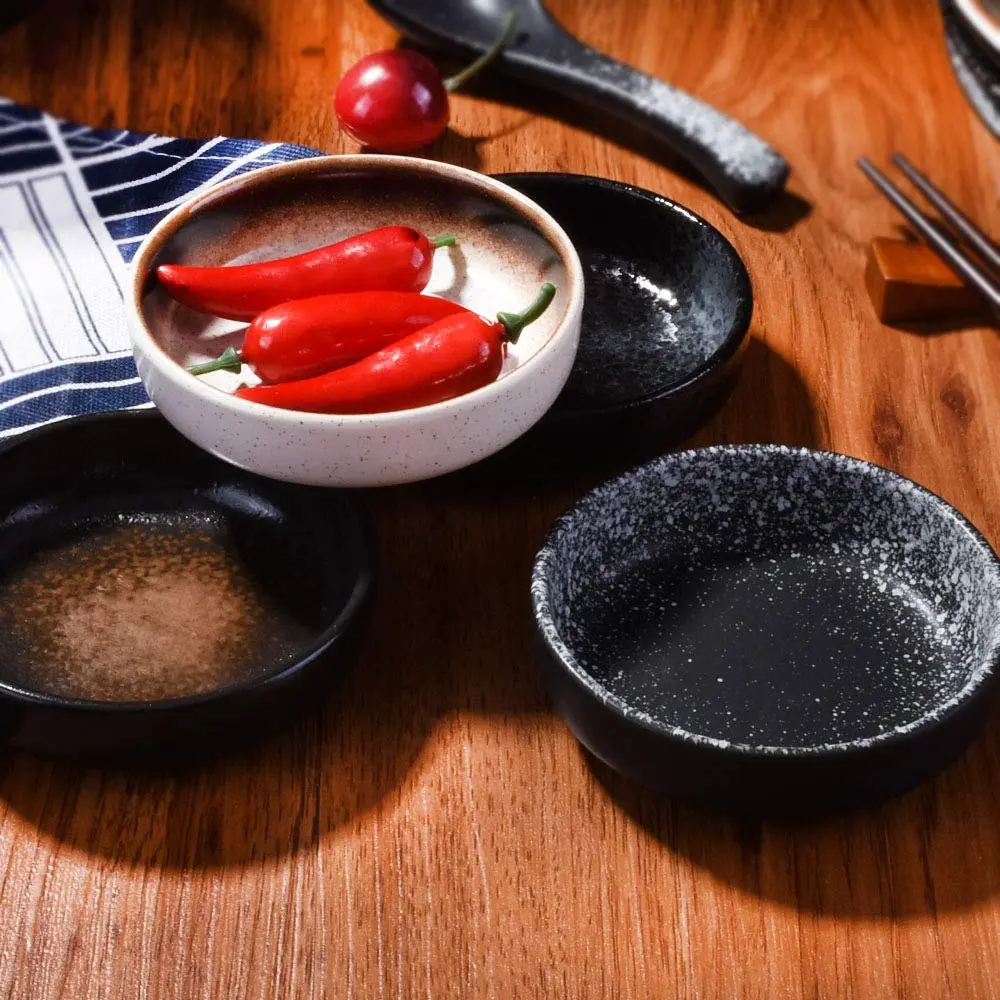 Cerficer Ceramic Sauce Dish Set of 4 | 3.5 Inch Reactive Glaze Small Dipping Bowls - view 2