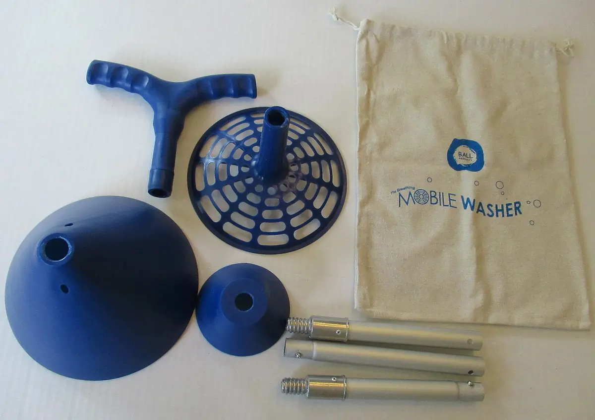 Breathing Mobile Washer Red Washer Heavy Duty Hand Powered Clothes Washing Machine (1 Count) - view 7