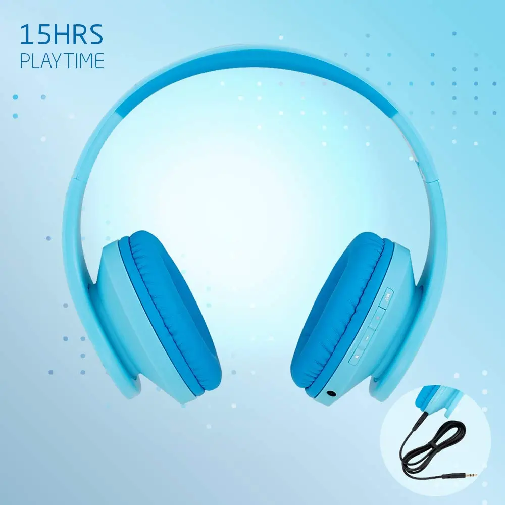 PowerLocus Kids Over-Ear Headphones Bluetooth Wireless 85DB | Safe, Foldable, 15H Play - view 6