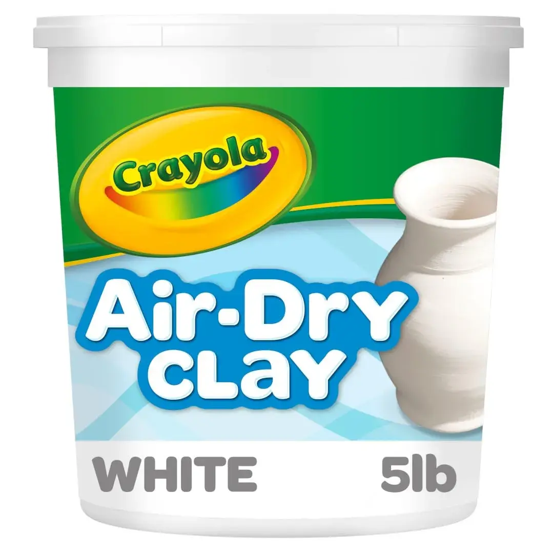 Crayola Air Dry Clay 5 lb (2.27 kg) | Non-Toxic White Modeling Clay for Kids & Art Classrooms - main product image