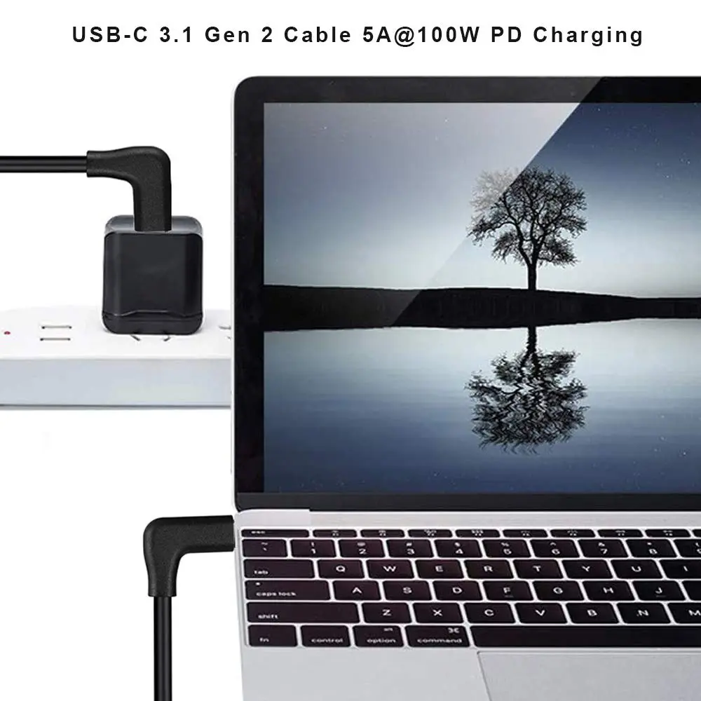 QCEs USB C to USB C 3.1 Gen 2 Cable 6.6ft (2m) | 10Gbps Data Transfer, 100W PD Charging, 4K Video - view 4
