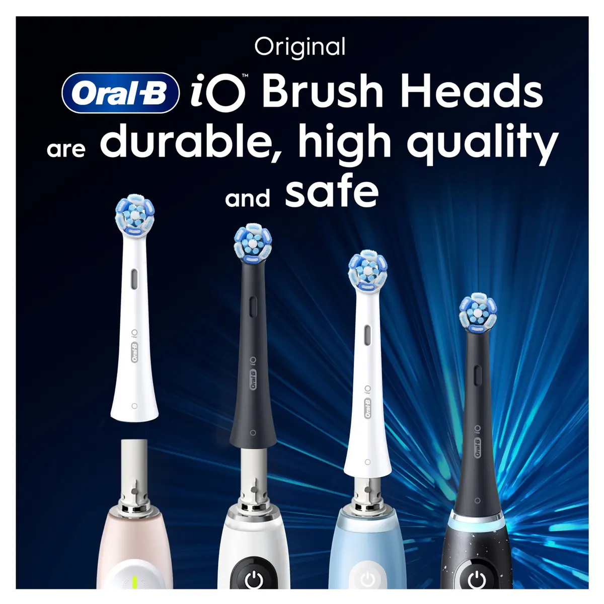 Oral-B iO Ultimate Clean Electric Toothbrush Head Replacement, Pack of 2, Black | Deeper Plaque Removal - view 8
