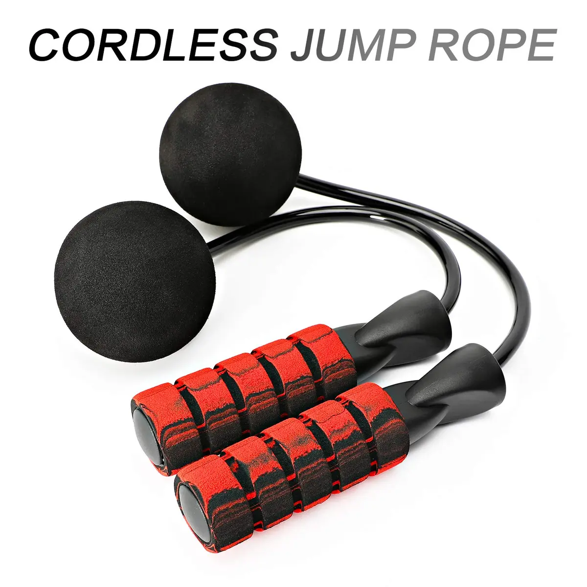 APLUGTEK Jump Rope Adjustable Weighted Cordless Fitness Rope for Men & Women | Tangle-Free, Portable - view 2