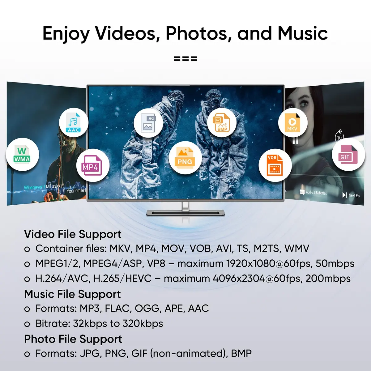 NEUMITECH Atom 4K Digital Media Player for USB Drives and SD Cards | HDMI 4K/60fps, Automatic Playback - view 5