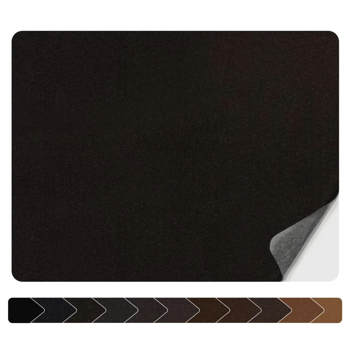 Numola Dark Brown Leather Repair Patch, 3x4 Inch Self-Adhesive Waterproof Fabric Tape - main product image