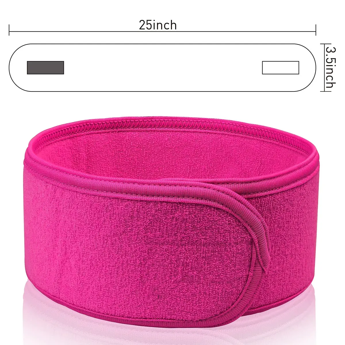 Denfany Soft Terry Cloth Spa Headband | Adjustable & Washable for Face Washing, Yoga, Makeup Removal - view 2
