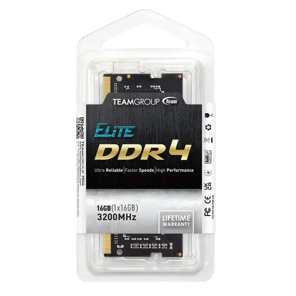 TEAMGROUP Elite DDR4 16GB Single 3200MHz PC4-25600 CL22 SODIMM Laptop RAM Module 16GB (16GB) | High-Speed Upgrade for Laptops - view 7