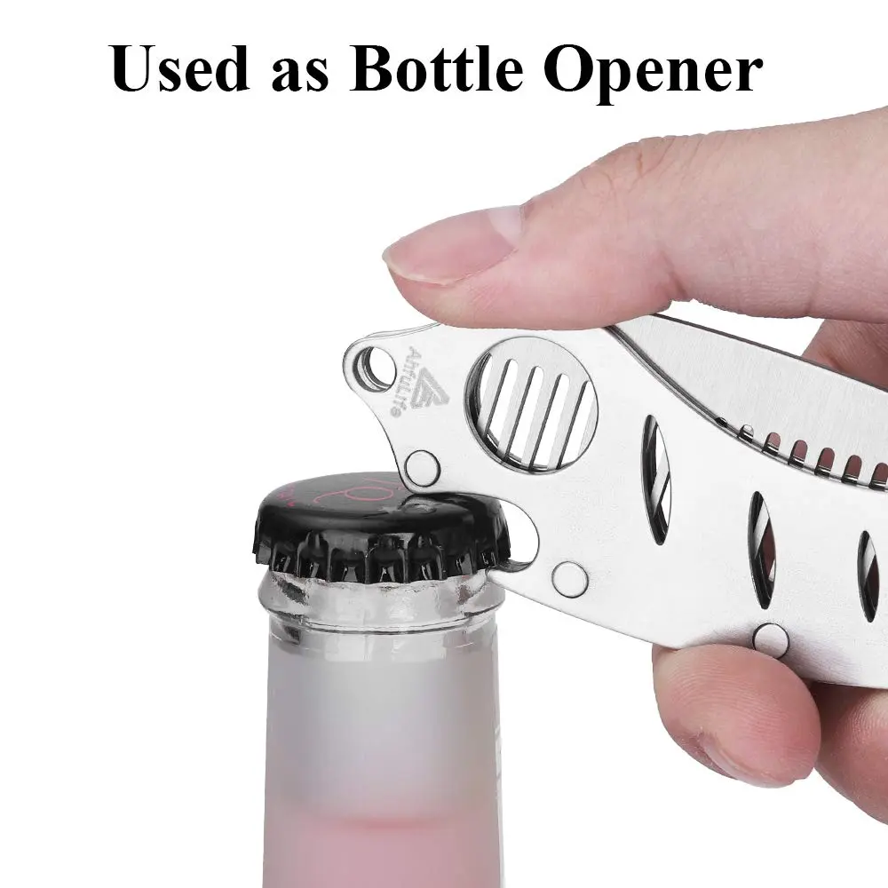 AhfuLife Stainless Steel Hair & Beard Comb | Anti-Static, Portable, Gift Boxed (15*3.6cm open, 9*3.6cm closed, 60g) - view 3