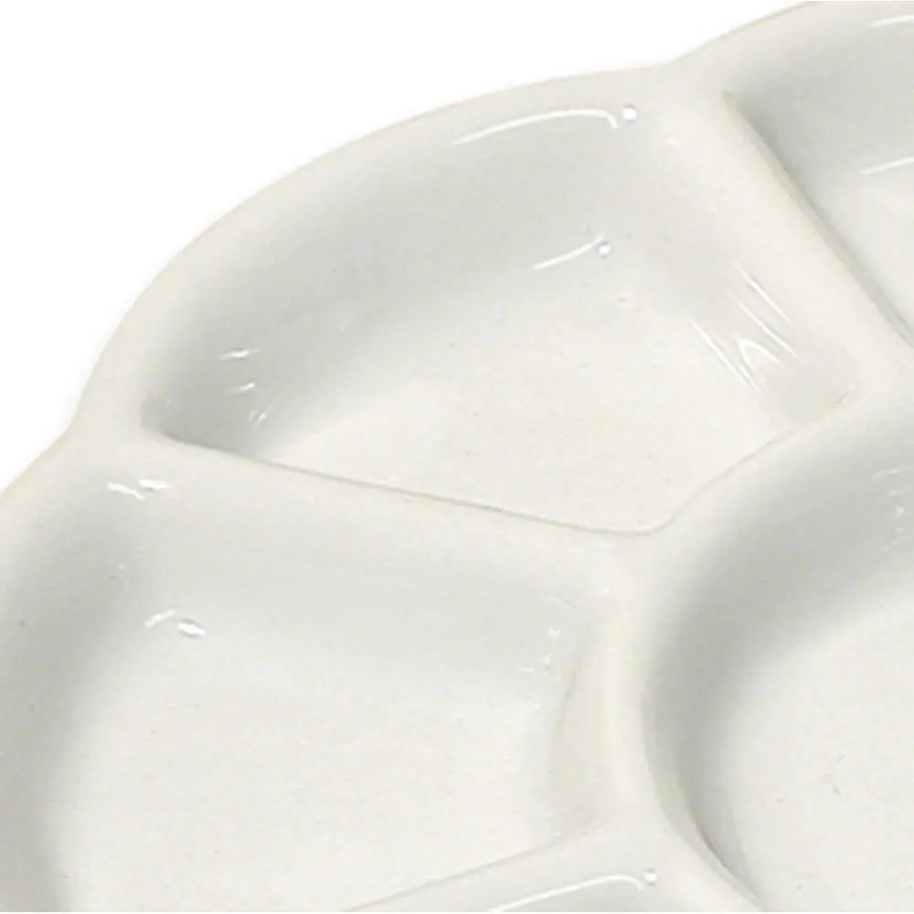 The Beadsmith Ceramic Mixing Palette, Sunflower Design, 5.5" x 5.5" x .5" | 9 Compartments for Arts & Crafts - view 2