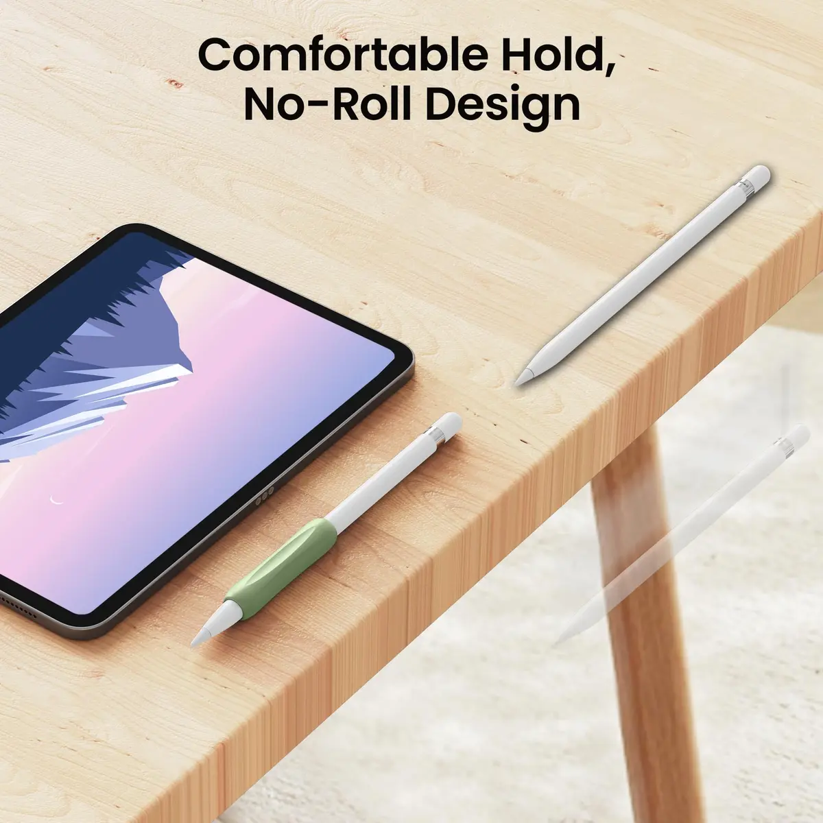 Delidigi Apple Pencil Grip, Ergonomic Silicone Sleeve for 1st/2nd Gen | Anti-Slip, No-Roll, Comfortable Fit - view 5