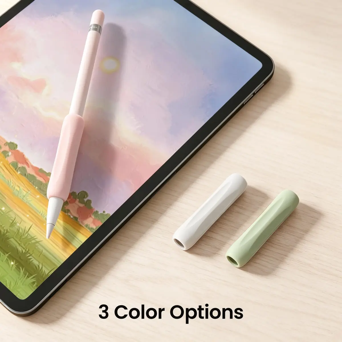 Delidigi Apple Pencil Grip, Ergonomic Silicone Sleeve for 1st/2nd Gen | Anti-Slip, No-Roll, Comfortable Fit - view 7