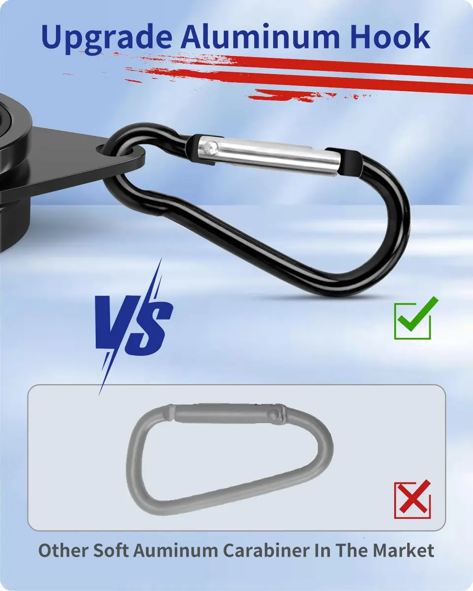 Loretoy Black 2 Pack Rotating Flagpole Rings 1.25 Inch Diameter | Anti-Wrap Design for Outdoor Flags - view 5