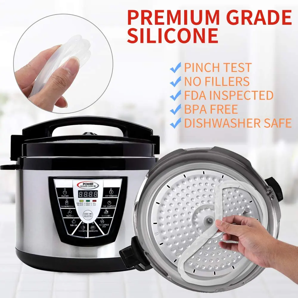 ZoneFly 8 Qt Pressure Cooker Silicone Sealing Ring | Food-Grade, Dishwasher Safe, Perfect Fit - view 2