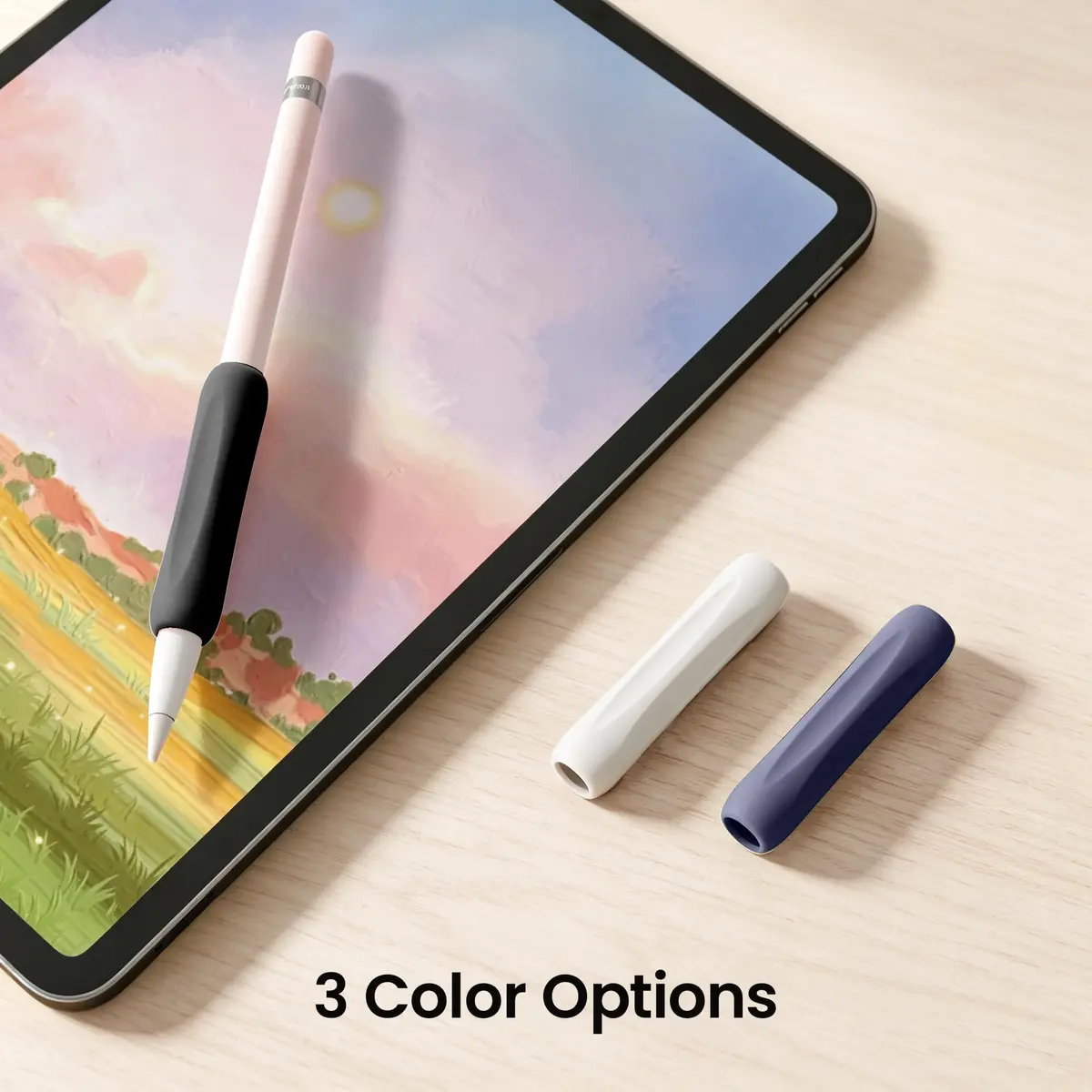 Delidigi Apple Pencil Grip, Ergonomic Silicone Sleeve for 1st/2nd Gen | Soft Anti-Slip, No-Roll Design - view 7
