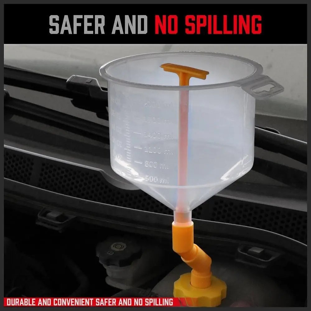 SEDY Ultimate No Spill Coolant Funnel Kit 19-Piece Set | Radiator Bleeder & Filler Tool - view 5