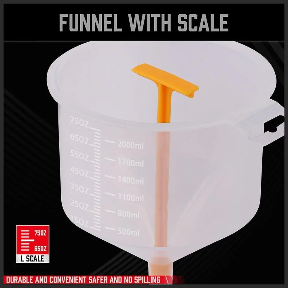 SEDY Ultimate No Spill Coolant Funnel Kit 19-Piece Set | Radiator Bleeder & Filler Tool - view 2