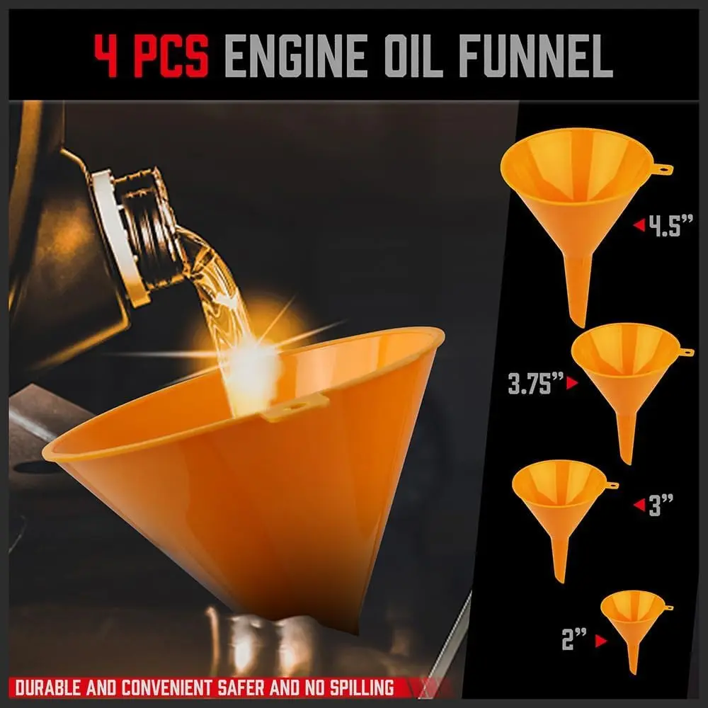 SEDY Ultimate No Spill Coolant Funnel Kit 19-Piece Set | Radiator Bleeder & Filler Tool - view 4