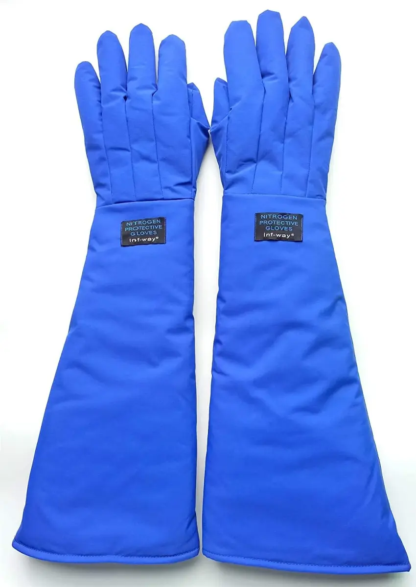 Inf-way Black Shoulder Length/27" Cryogenic Gloves for -268°C Protection - view 4