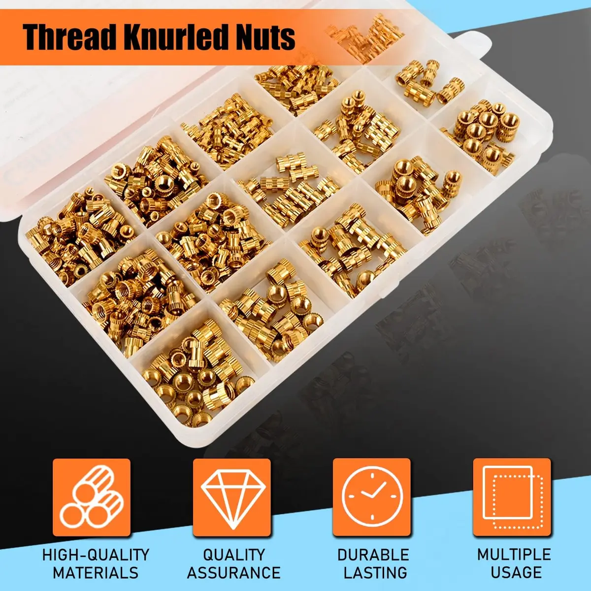 Canitu 420Pcs Threaded Inserts M2 M3 M4 M5 Brass Heat Set for Plastic & 3D Printing | Long-Term Rust-Proof Fasteners - view 5