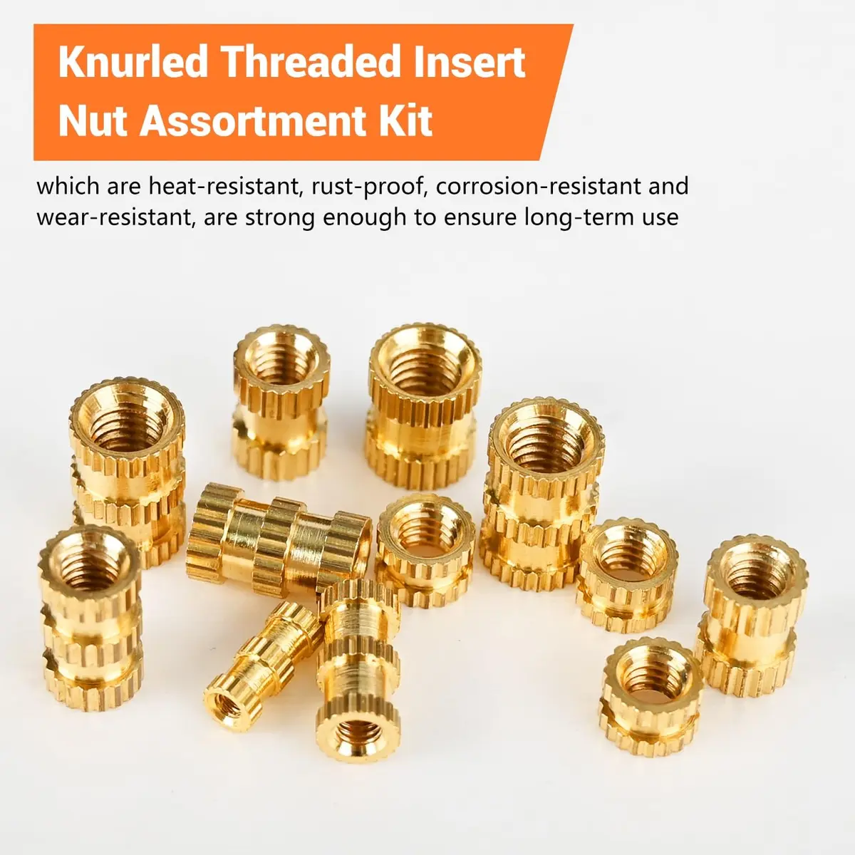Canitu 420Pcs Threaded Inserts M2 M3 M4 M5 Brass Heat Set for Plastic & 3D Printing | Long-Term Rust-Proof Fasteners - view 8