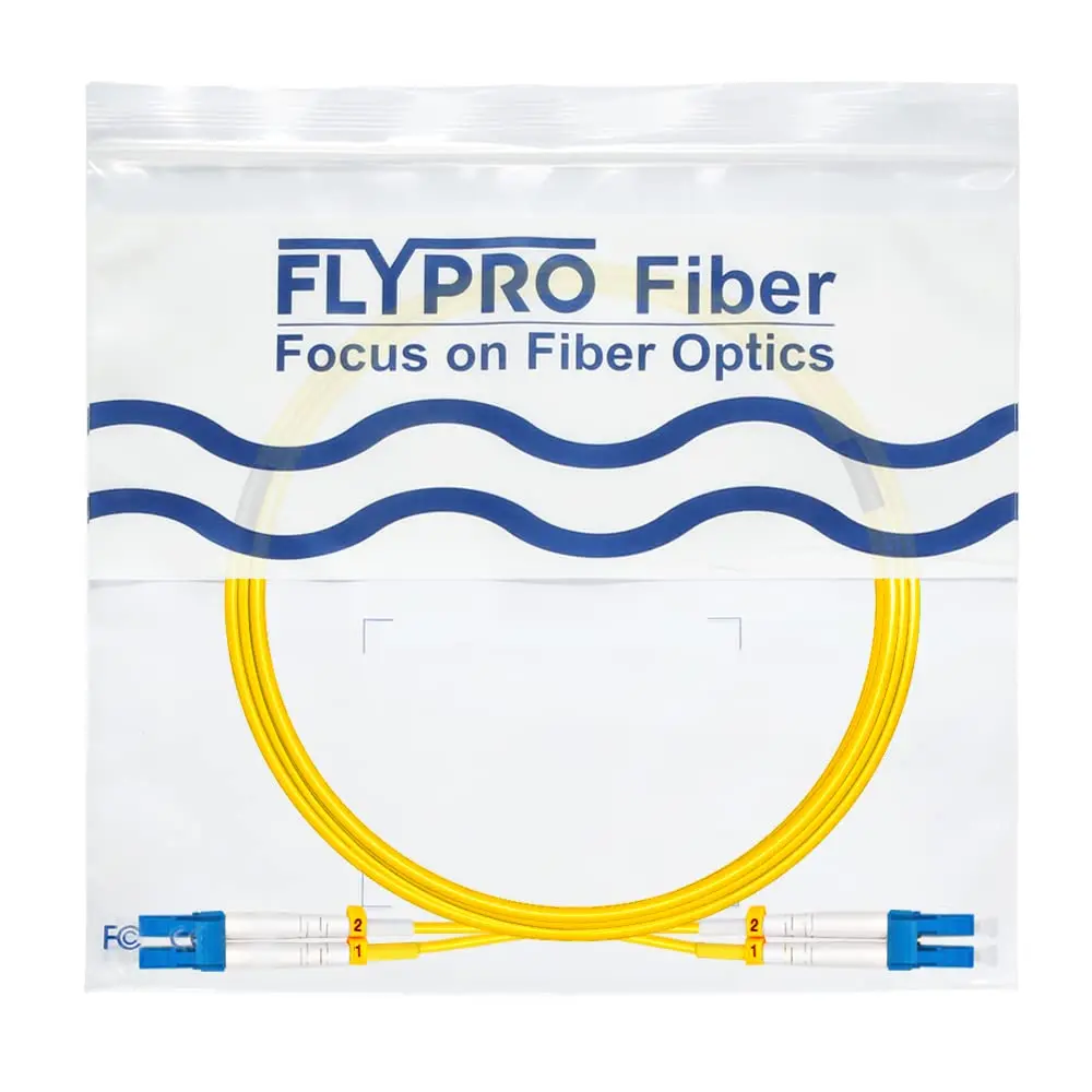 FLYPROFiber LC to LC Single Mode Fiber Patch Cable 8m (26ft) OS2 | High-Speed, Bend-Insensitive Optical Cable - view 8