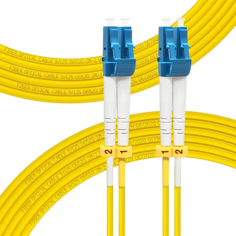 FLYPROFiber LC to LC Single Mode Fiber Patch Cable 8m (26ft) OS2 | High-Speed, Bend-Insensitive Optical Cable - main product image